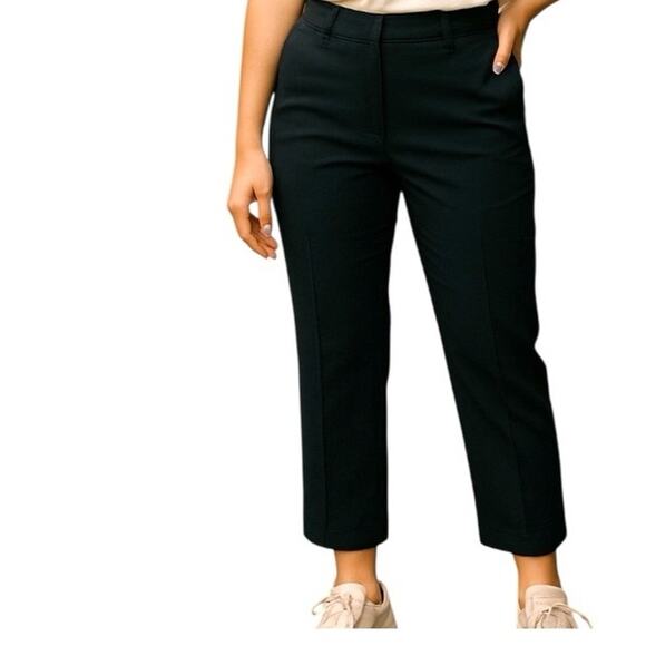 Chico’s So Slimming Black Ankle Pants Sz 0.5 (US 6) Cuffed w/ Pockets EUC - Picture 2 of 9